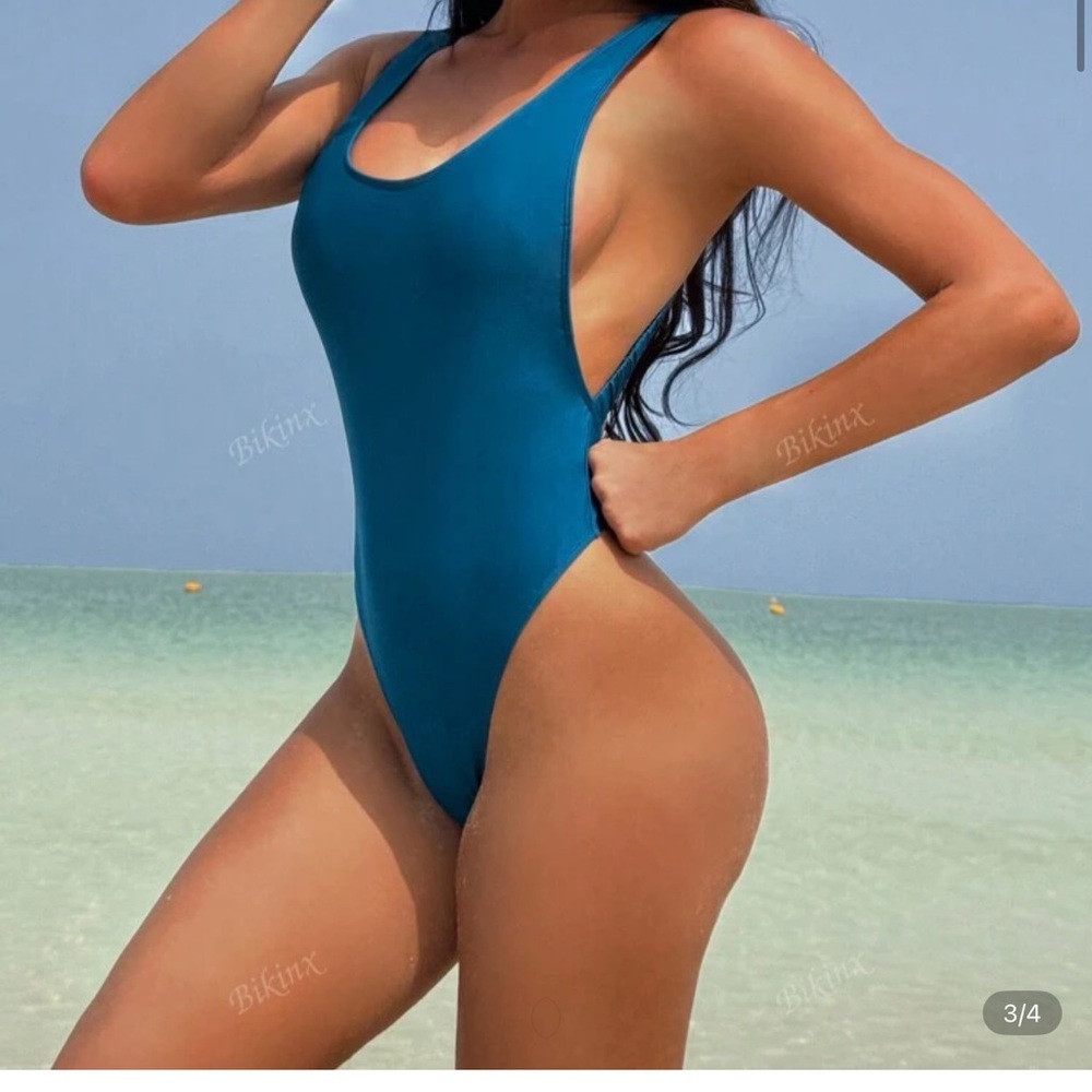 Women's Blue One-Piece Swimsuit